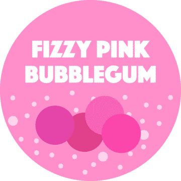 Fizzy pink bubblegum