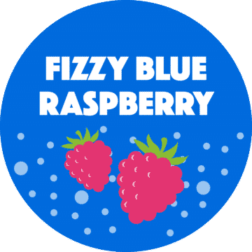 Fizzy blue raspberry